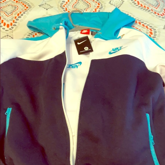Nike Other - Teal white and blue Nike two piece sweat suit